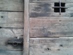 Old wooden door